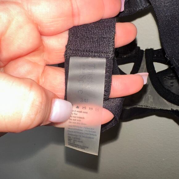 Thistle & Spire Brighton Lace Bustier Bra In Black 34f - Picture 5 of 5